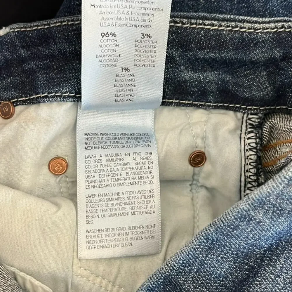 Mother Women's Size 27 The Looker Ankle Step Fray Jeans Can’t Leave It Alone